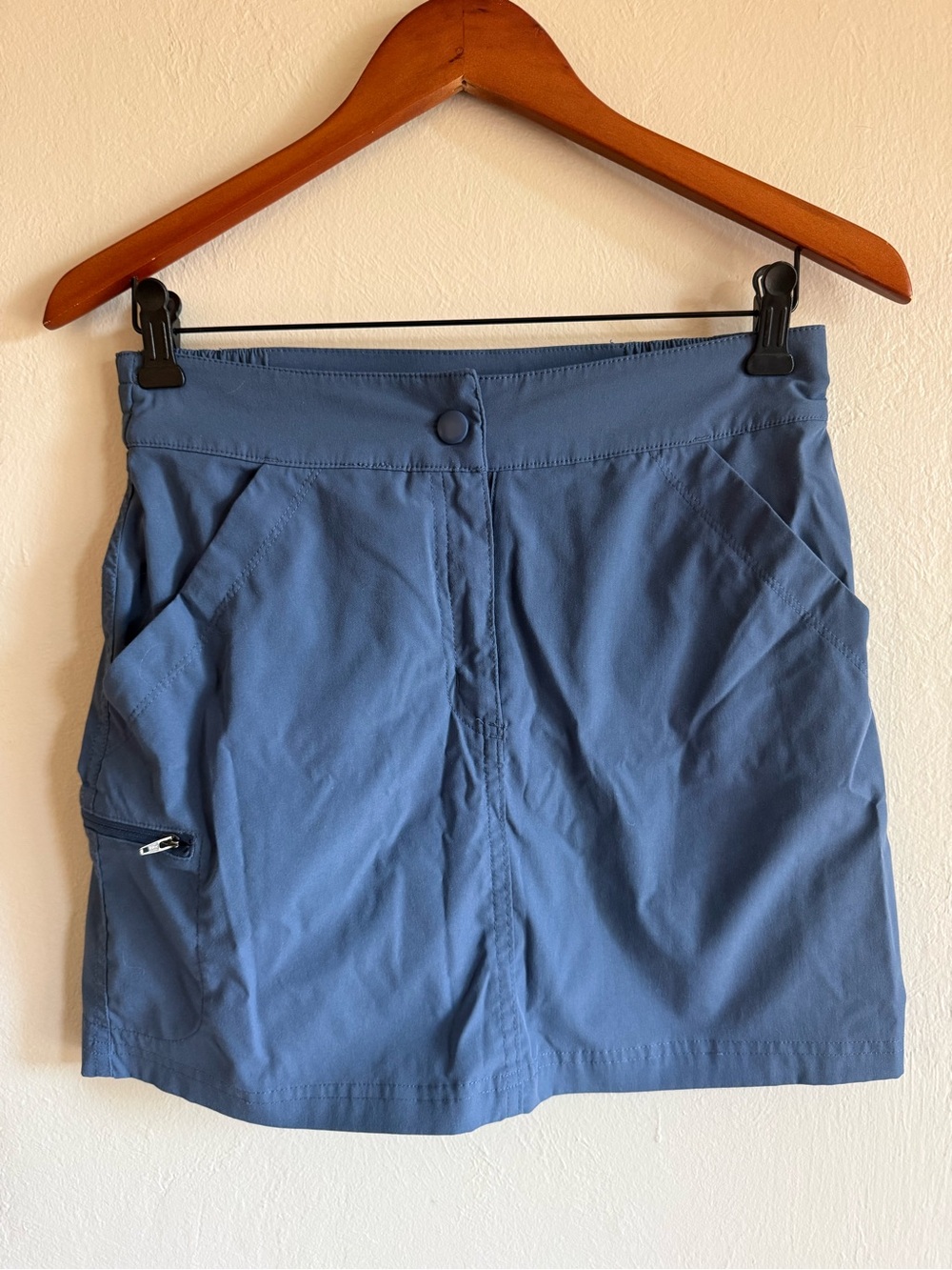 32 Degrees Cool Women's Outdoor Cargo Tech Skort Blue Vintage Indigo Size small